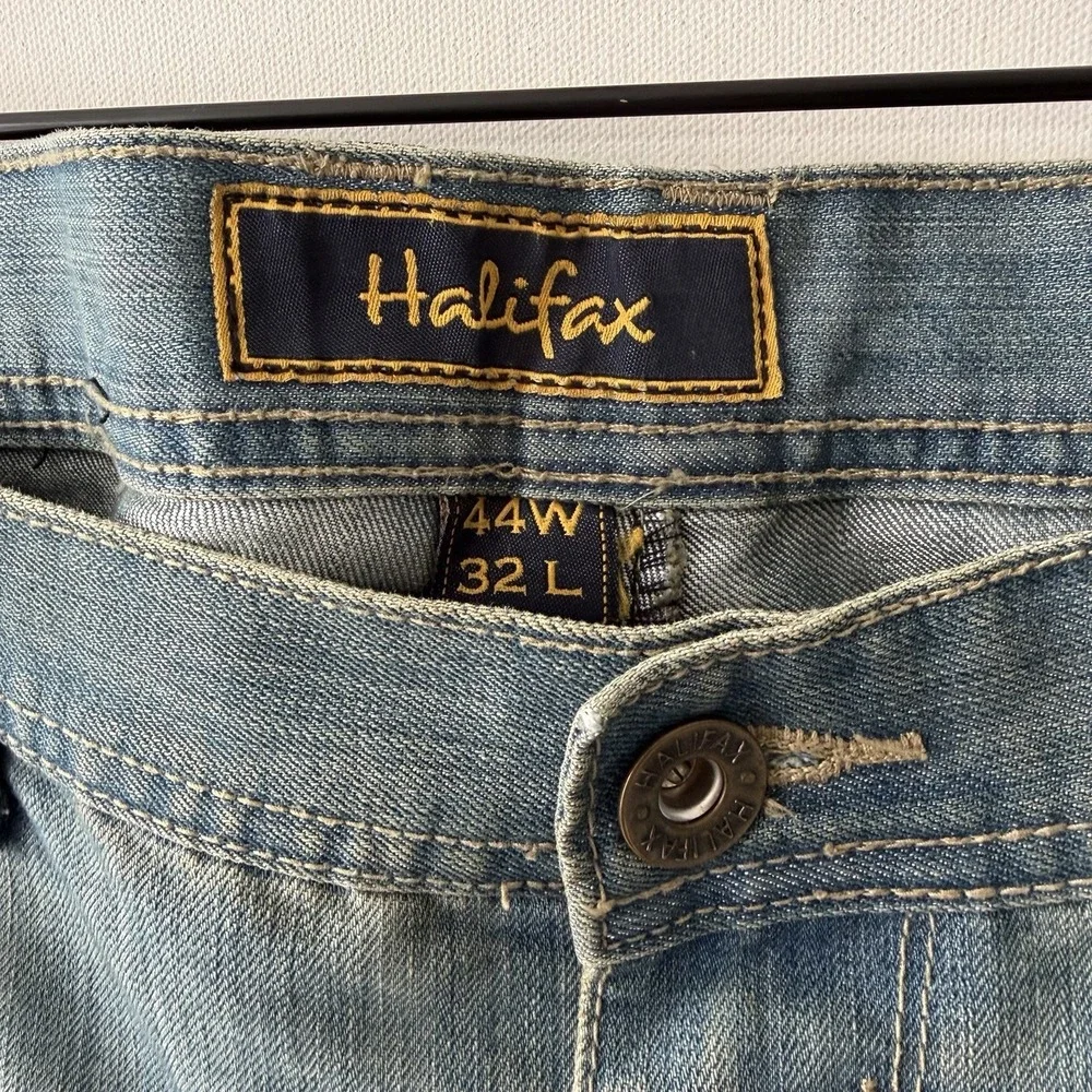 Halifax Jeans Mens 44x32 Vintage Y2K Faded Baggy Hip Hop